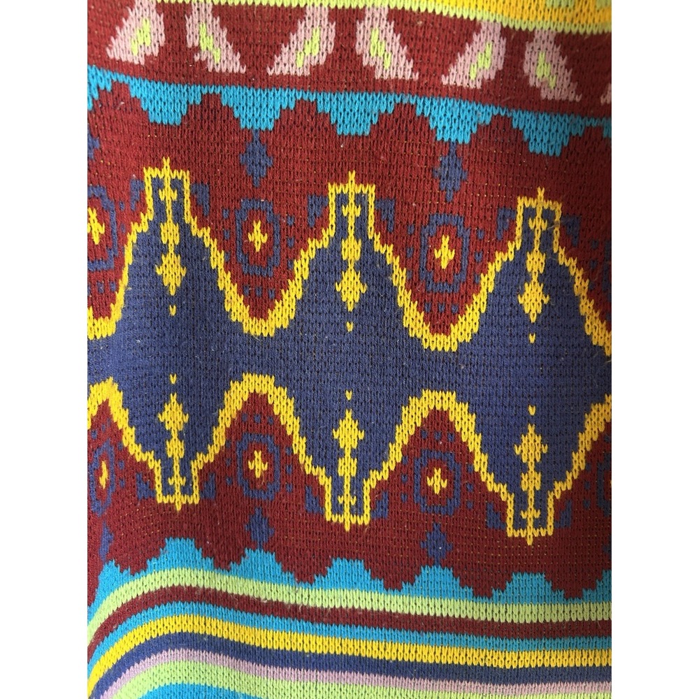 Vintage Roamans‎ Pullover Sweater M Retro Artsy Grandpa Dopamine Heart Scandi - Picture 7 of 7